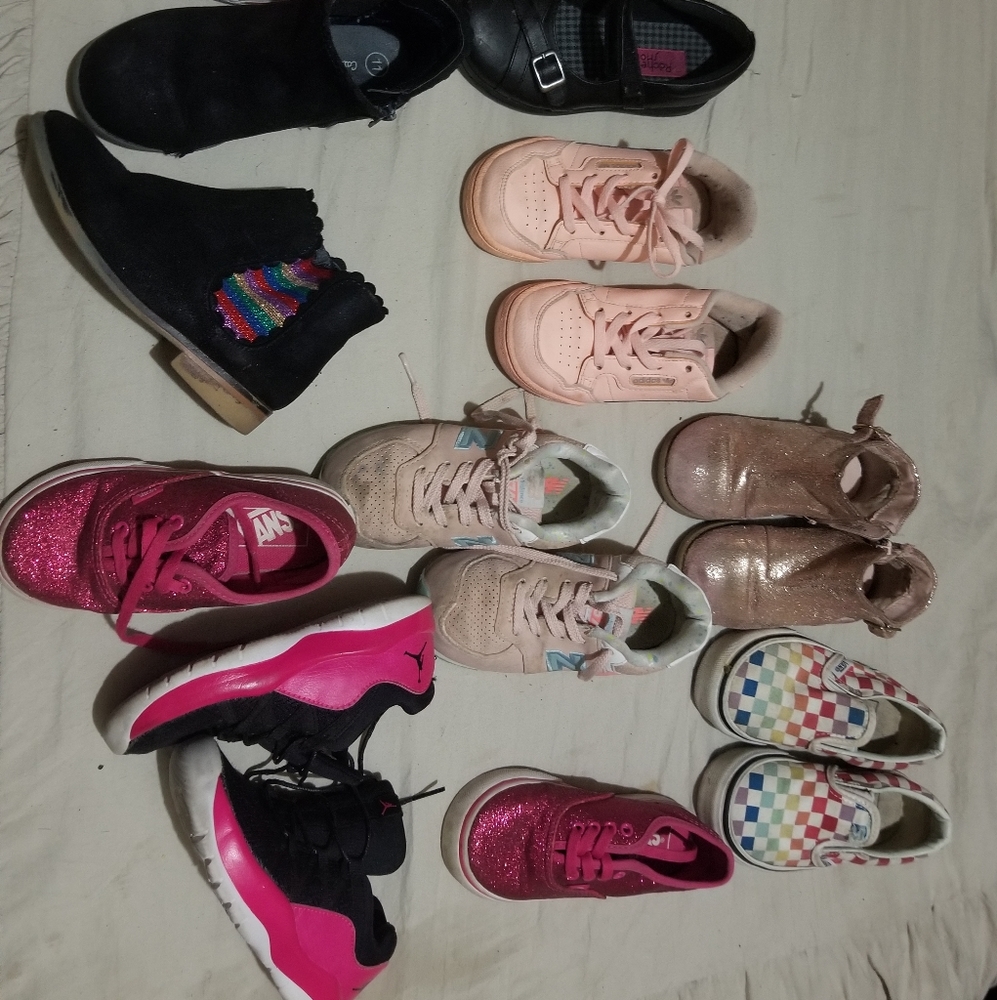 Bundle of girls shoes